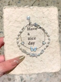 S999 Pure Silver Sparkling Starlight Bracelet - a light - luxury, niche, high - end and versatile accessory for girlfriends and besties