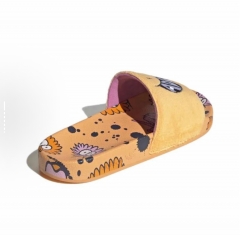 adidas Originals x Kevin Lyons Slide. Comfortable. With rubber soles. Anti-slip. Slip-on sandals. For men. In orange color.