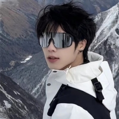 Fashionable Outdoor Cycling and Mountain Climbing Goggles: Unisex Internet Celebrity Ski Sports Sunglasses with Sun Protection, Wind and Sand Resistance