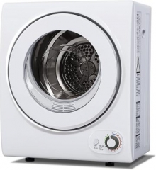 Euhomy 110V Portable Clothes Dryer 850W Compact Laundry Dryers 1.5 cu.ft Front Load Stainless Steel Electric Dryers Machine with Stainless Steel Tub for Apartment,RVs,Dorms,White E