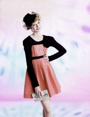 Women's Elegant Slim Fit Midi Dres Women's Fashion Dress - Elegant Slim Fit Midi Dress with Round Neck & Side Slit, Machine Washable, Available in Pink/Black/Blue/White/Red (XS-XL)