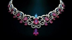 Flawless Diamond Chain Color Gemstone Set