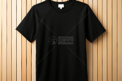 Men's Black Short Sleeve T-Shirt Basic Casual Crew Neck Cotton Tee for Summer