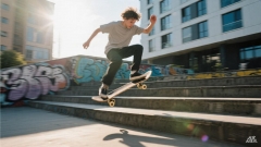 skateboarding