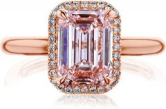 3.23ct.tw Pink Diamond Ring (IGI Certified) 18K Rose Gold