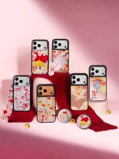 Cute Magical Girl Cartoon Phone Case, Pink Aesthetic Anime Design Shockproof Protective Cover with Optional Beaded Chain for iPhone 16/15/14/13 Pro Max