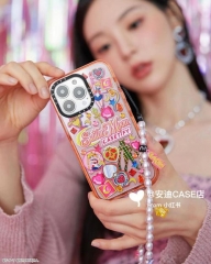Sailor Moon x CASETiFY Clear Phone Case, Cute Anime Sticker Print Shockproof Protective Cover for iPhone 16/15/14 Pro Max