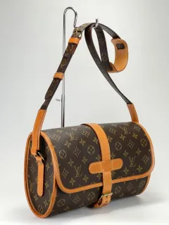 Vintage Multicolor Monogram Bucket Bag, Designer Noé Style Handbag with Drawstring & Removable Strap, Luxury Canvas Satchel for Women
