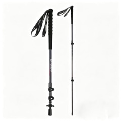 Toread Kana Trekking Pole, Carbon Fiber Telescopic Ultra-light Outdoor Hiking Portable Climbing Stick, Deep Charcoal Grey