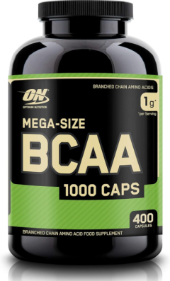 BCAA 1000mg Capsules, 400 Count, Branched Chain Amino Acids for Muscle Recovery & Energy